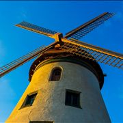 Picture Of Windmill Clouds Sky