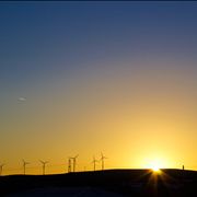 Picture Of Windmill Sunset Landscape