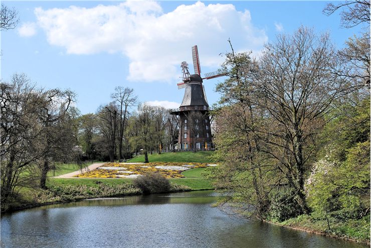 Picture Of Windmill Water Trees